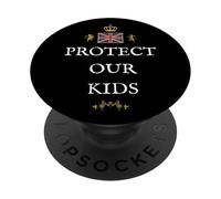 BRITISH PATRIOTS PROUD GREAT BRITAIN PRIDE PROTECT OUR KIDS PopSockets Adhesive PopGrip