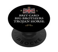 BRITISH PATRIOTS PROUD GREAT BRITAINS BRIT CARD TROJAN HORSE PopSockets Adhesive PopGrip