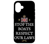 BRITISH PATRIOTS PROUD SUPPORTERS GREAT BRITAINS RESPECT LAW Case for iPhone 16