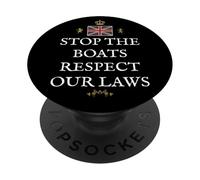 BRITISH PATRIOTS PROUD SUPPORTERS GREAT BRITAINS RESPECT LAW PopSockets Adhesive PopGrip