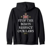 BRITISH PATRIOTS PROUD SUPPORTERS GREAT BRITAINS RESPECT LAW Zip Hoodie