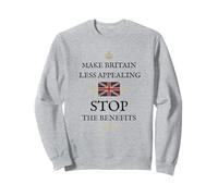 BRITISH PATRIOTS SUPPORT PROTECT BRITAIN STOP THE BENEFITS Sweatshirt
