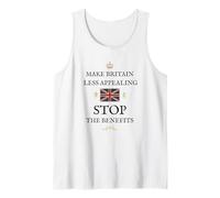 BRITISH PATRIOTS SUPPORT PROTECT BRITAIN STOP THE BENEFITS Tank Top