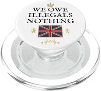 BRITISH PATRIOTS SUPPORT PROTECT BRITAIN UK GB NATIVES FIRST PopSockets PopGrip for MagSafe