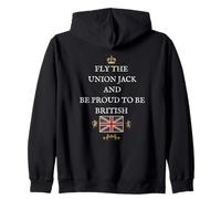 BRITISH PATRIOTS SUPPORT PROTECT FLY THE UNION JACK FLAG UK Zip Hoodie