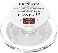 BRITISH PATRIOTS SUPPORT PROUD BRITAIN WAY WE LIVE OUR LIVES PopSockets PopGrip for MagSafe