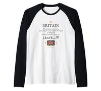 BRITISH PATRIOTS SUPPORT PROUD BRITAIN WAY WE LIVE OUR LIVES Raglan Baseball Tee