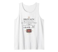 BRITISH PATRIOTS SUPPORT PROUD BRITAIN WAY WE LIVE OUR LIVES Tank Top