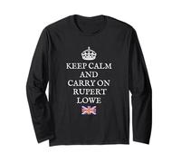 British Patriots UK Proud GB Keep Calm Carry ON Rupert Lowe Long Sleeve T-Shirt