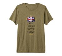 British Patriots UK Proud Restore Britain AIM HIGH Vote Lowe Premium T-Shirt