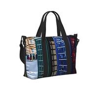 British Phone Booth Print Travel Hand Bag Women Lightweight Tote Foldable Daily Weekend Trips Gym Vacation
