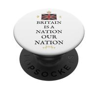 BRITISH PRIDE BRITAIN IS A NATION UK PATRIOT UNITED KINGDOM PopSockets Adhesive PopGrip