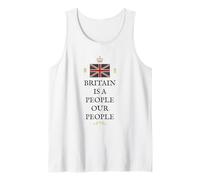 British Pride Britain is A People UK Patriot United Kingdom Tank Top