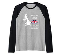 British Pride Britain UK Patriots United Kingdom Rupert Lowe Raglan Baseball Tee