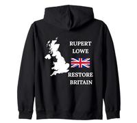 BRITISH PRIDE BRITAIN UK PATRIOTS UNITED KINGDOM RUPERT LOWE Zip Hoodie