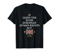 BRITISH PRIDE PATRIOT SUPPORT ECHR EUROPEAN HUMAN RIGHTS ACT T-Shirt