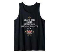 BRITISH PRIDE PATRIOT SUPPORT ECHR EUROPEAN HUMAN RIGHTS ACT Tank Top