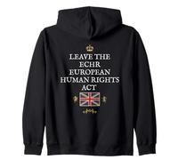 BRITISH PRIDE PATRIOT SUPPORT ECHR EUROPEAN HUMAN RIGHTS ACT Zip Hoodie