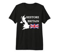 British Pride Restore Britain UK Patriots United Kingdom GB Premium T-Shirt