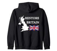 BRITISH PRIDE RESTORE BRITAIN UK PATRIOTS UNITED KINGDOM GB Zip Hoodie