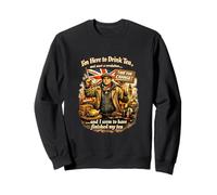 British Protest and Drink Tea Unite the UK Politics Britain Sweatshirt