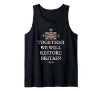 British Proud GB Patriots UK Pride Restore Britain Together Tank Top