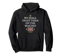 BRITISH PROUD PATRIOT SUPPORT FIGHT THEM ON THE BEACHES UK Pullover Hoodie