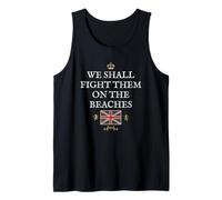 BRITISH PROUD PATRIOT SUPPORT FIGHT THEM ON THE BEACHES UK Tank Top
