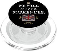 BRITISH PROUD PATRIOT SUPPORT WE WILL NEVER SURRENDER UK PopSockets PopGrip for MagSafe
