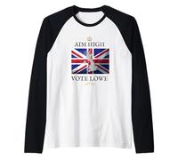 British Proud Patriots Restore Britain Vote Lowe Union Flag Raglan Baseball Tee