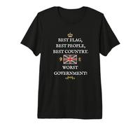 British Proud Patriots Support Best People Worst Government Premium T-Shirt