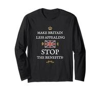 BRITISH PROUD PATRIOTS SUPPORTERS STOP THE BENEFITS BRITAIN Long Sleeve T-Shirt