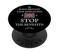 BRITISH PROUD PATRIOTS SUPPORTERS STOP THE BENEFITS BRITAIN PopSockets Adhesive PopGrip