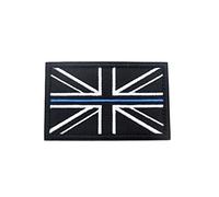British Public Services Union Jack Embroidered Patch - Blue Line Police Services | UK Flag Tactical Morale Badge | Hook & Loop Patch for Jacket, Backpack, Tactical Vest & Uniform