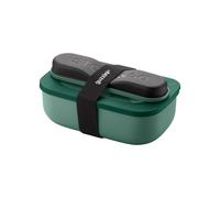 British racing green LUNCH BOX SET WITH TRAVEL CUTLERY 'STORE&GO' "ON THE GO"