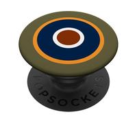 British RAF 1942 C1 Roundel - Air Force Royal WWII OD Green PopSockets Adhesive PopGrip