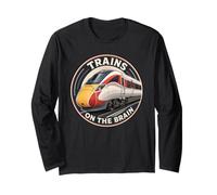 British Rail Azuma High Speed Train - Trains in The Brain Long Sleeve T-Shirt