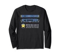 British Rail Class 45 Peaks Locomotives Diagram Long Sleeve T-Shirt