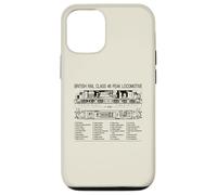 British Rail Class 46 Peak Locomotive Cutaway Diagram Case for iPhone 12/12 Pro