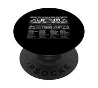 British Rail Class 46 Peak Locomotive Cutaway Diagram PopSockets Adhesive PopGrip