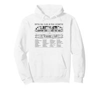 British Rail Class 46 Peak Locomotive Cutaway Diagram Pullover Hoodie