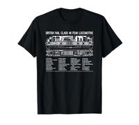 British Rail Class 46 Peak Locomotive Cutaway Diagram T-Shirt