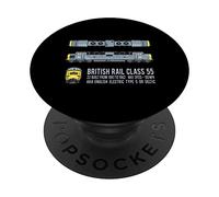 British Rail Class 55 Deltic Locomotive Train Diagram PopSockets Swappable PopGrip