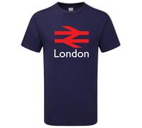 British Rail T Shirt Town City Red logo Retro Train Personalised Custom Gifts T