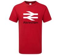 British Rail T Shirt Town City Red logo Retro Train Personalised Custom Gifts T
