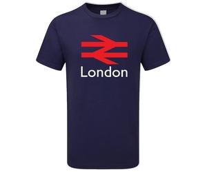 British Rail T Shirt Town City Red logo Retro Train Personalised Custom Gifts T