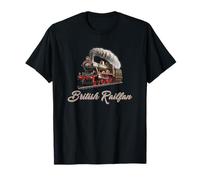 British RAILFANS, STEAM Engines, Vintage Trains, Train Art T-Shirt
