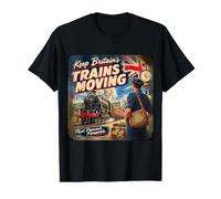 British Railway Enthusiast Vintage Steam Train Trainspotter Value Graphic T-Shirt