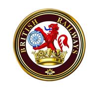 British Railways Ferret & Dartboard Crest Pin Badge