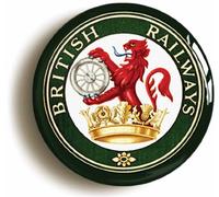 BRITISH RAILWAYS FIFTIES LOGO RETRO BADGE BUTTON PIN (1inch/25mm diameter)